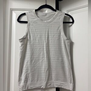 White Lululemon Mesh Tank